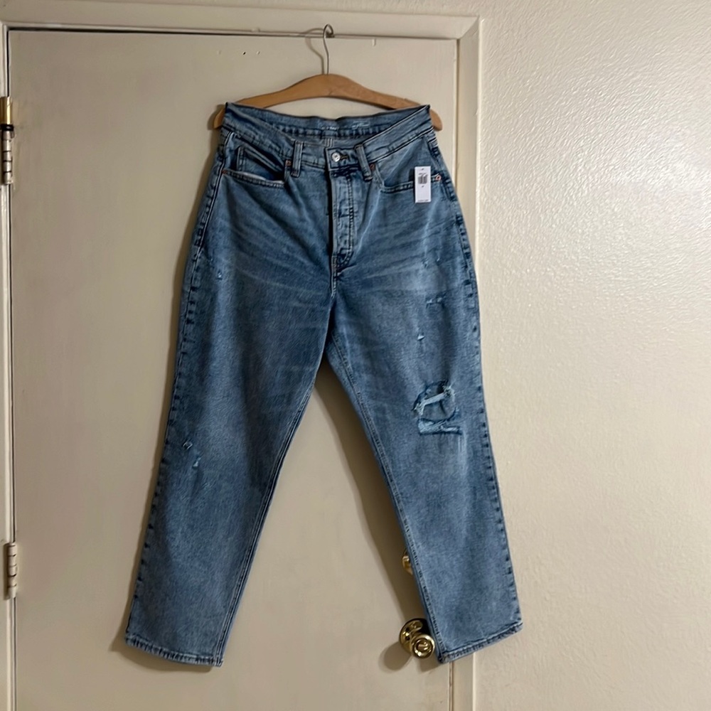 Women’s old navy curvy sky-hi straight jeans size 12